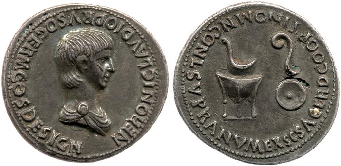 RIC I (second edition) Claudius 77, реверс, bm