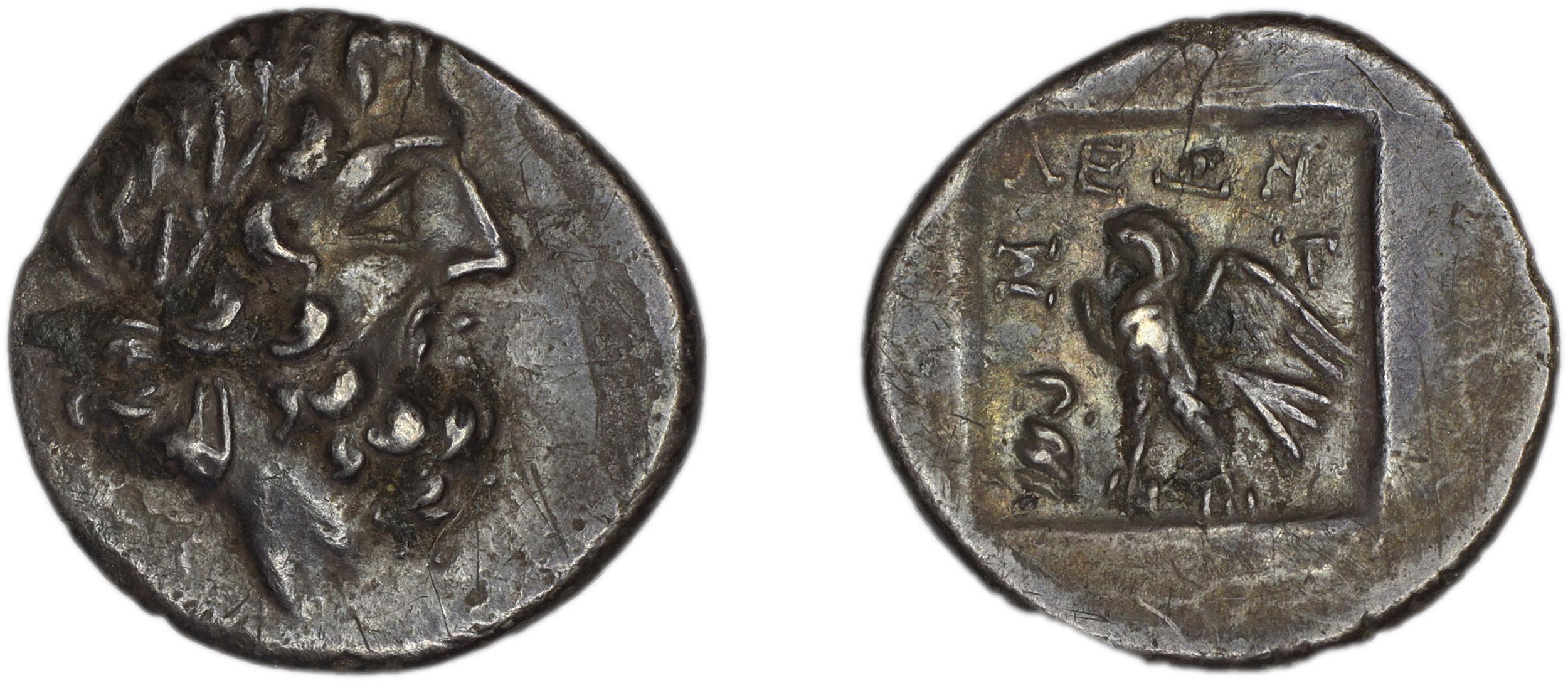 Stratoniceia Meadows 2002 Group 2 hemidrachm, аверс, bm