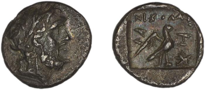 Stratoniceia Meadows 2002 Group 2 hemidrachm, реверс, bm