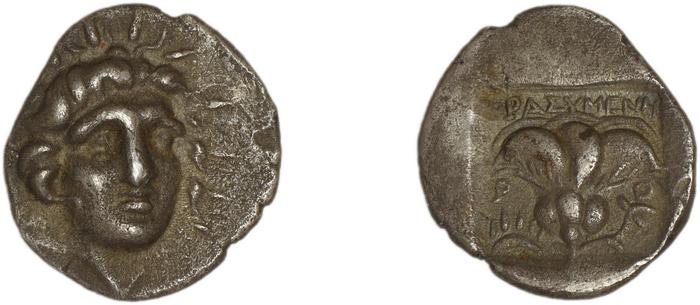Rhodes Jenkins 1989 Group B hemidrachms, реверс, bm