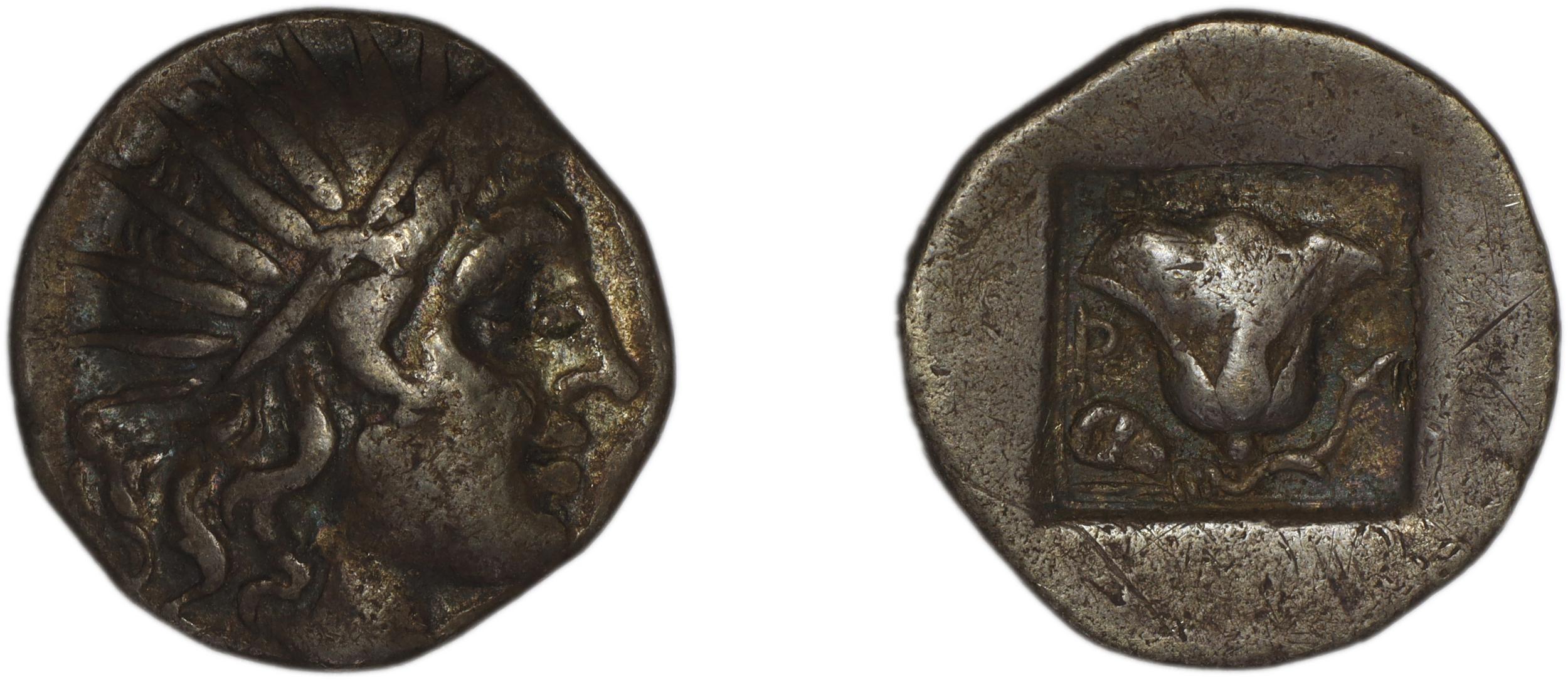 Rhodes Jenkins 1989 Group B drachms, аверс, bm