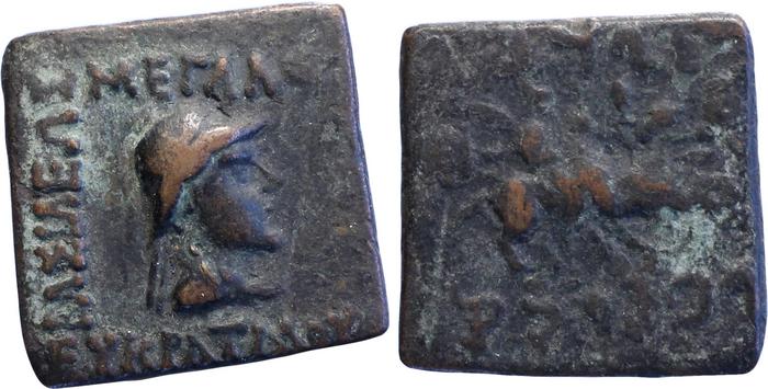 Bactrian and Indo-Greek Coinage Eucratides I 22, bm