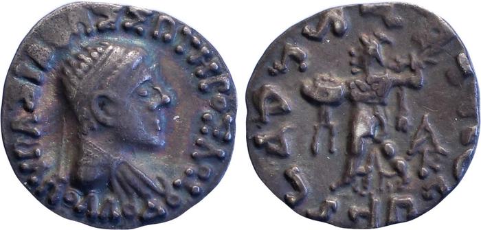 Apollodotus II of Bactria obv