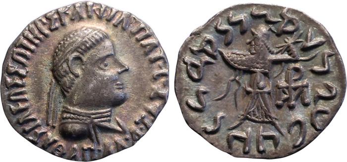 Bactrian and Indo-Greek Coinage Apollodotus II 3.4, bm