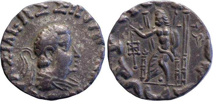 аверс Bactrian and Indo-Greek Coinage Hermaeus 16.5.4