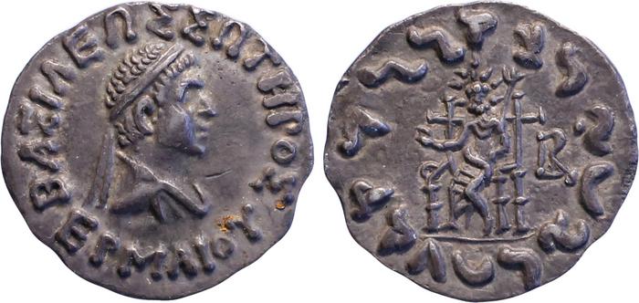Bactrian and Indo-Greek Coinage Hermaeus 5.1, bm