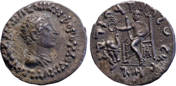Bactrian and Indo-Greek Coinage Antialcidas 13A.1, bm