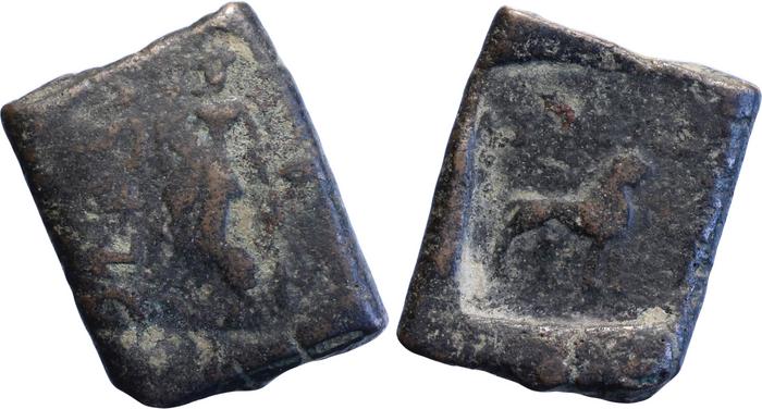 Bactrian and Indo-Greek Coinage Agathocles 21, bm