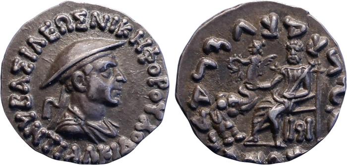 Bactrian and Indo-Greek Coinage Antialcidas 19.1, bm