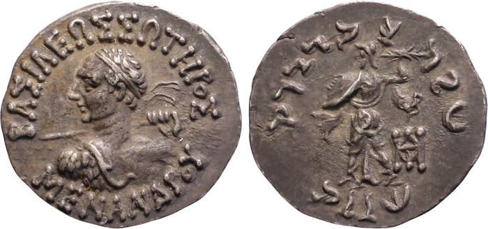 Bactrian and Indo-Greek Coinage Menander I 16.6, bm