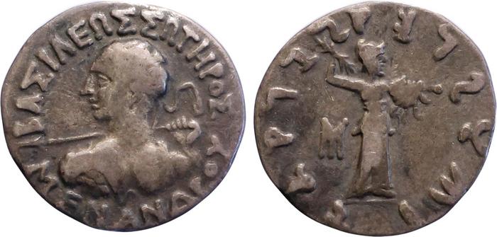 Bactrian and Indo-Greek Coinage Menander I 15.3, bm