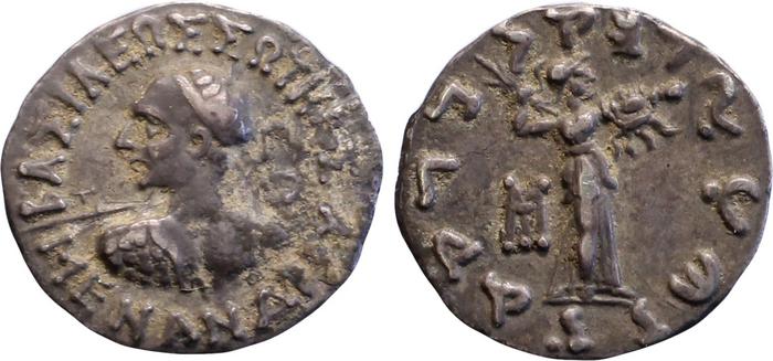 Bactrian and Indo-Greek Coinage Menander I 15.3, bm