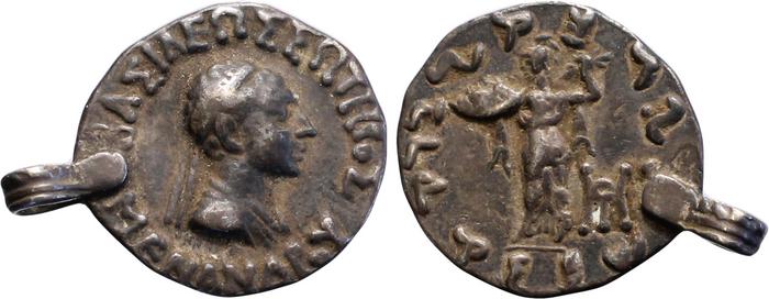Bactrian and Indo-Greek Coinage Menander I 13.10, bm