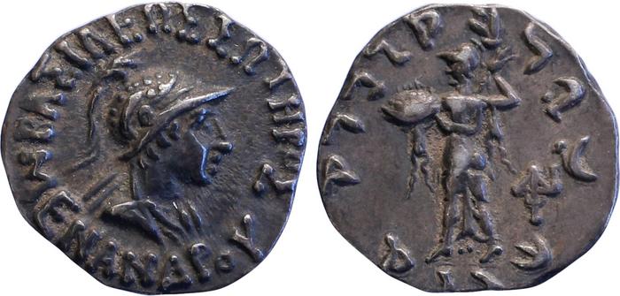 Bactrian and Indo-Greek Coinage Menander I 14.4, bm