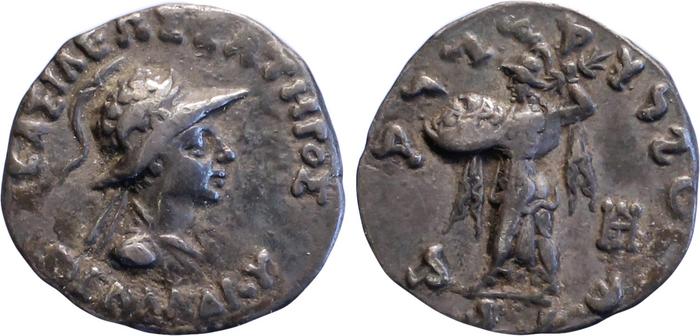 Bactrian and Indo-Greek Coinage Menander I 14.12, bm