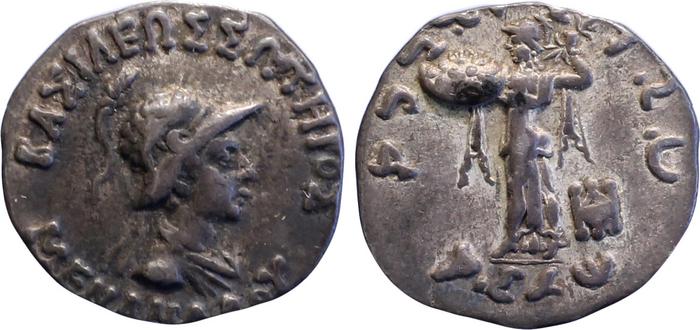 Bactrian and Indo-Greek Coinage Menander I 14.12, bm