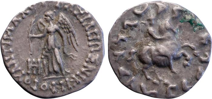 Bactrian and Indo-Greek Coinage Antimachus II 1.6, bm