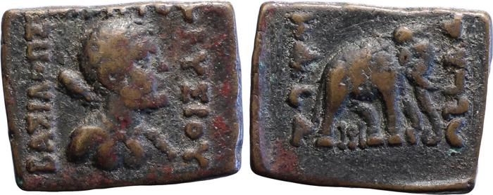 Bactrian and Indo-Greek Coinage Lysias 16.4, bm