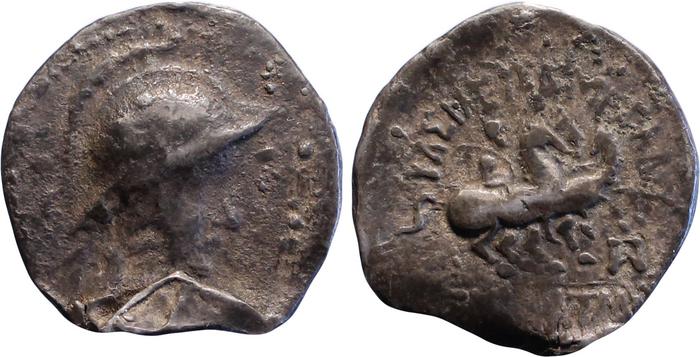 аверс Bactrian and Indo-Greek Coinage Eucratides I 8.9