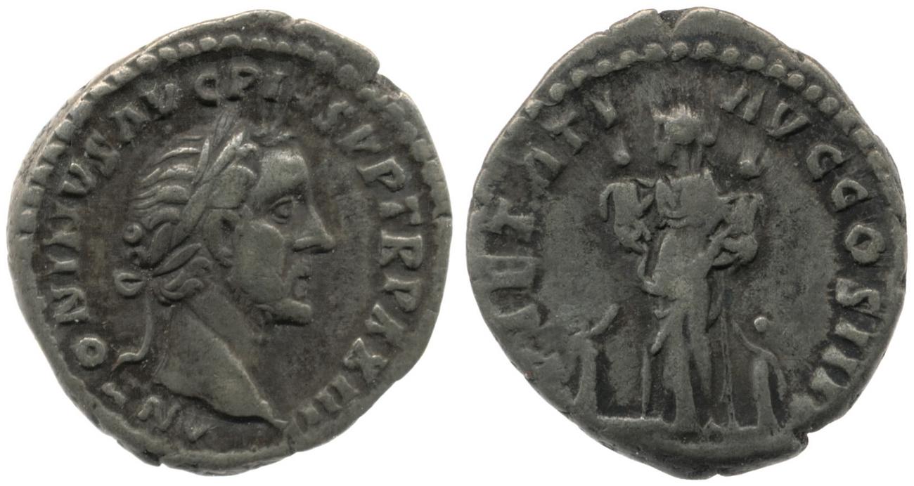 RIC III Antoninus Pius 313C, аверс, bm