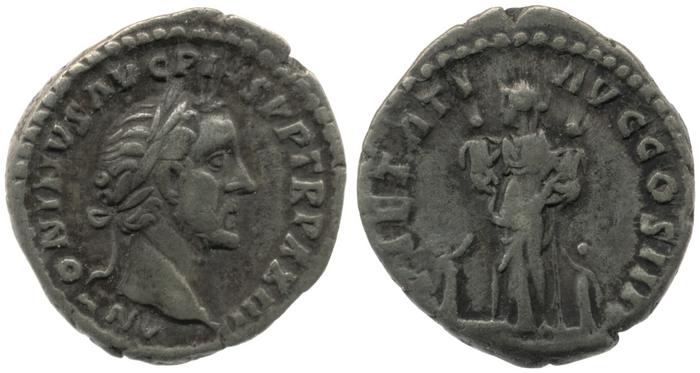 RIC III Antoninus Pius 313C, реверс, bm