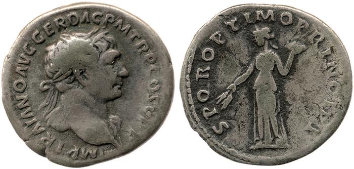 RIC II Trajan 176, реверс, bm