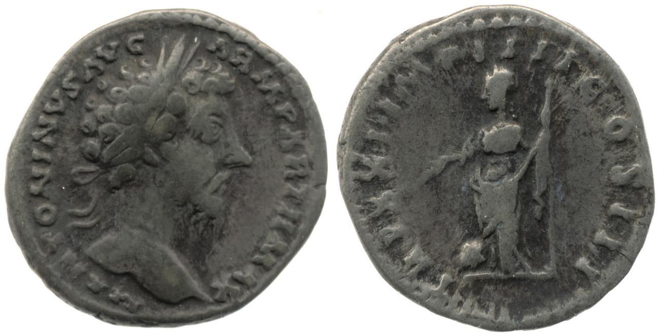 RIC III Marcus Aurelius 170, аверс, bm