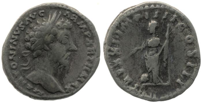 RIC III Marcus Aurelius 170, реверс, bm