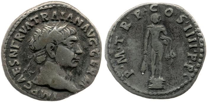 RIC II Trajan 49, реверс, bm