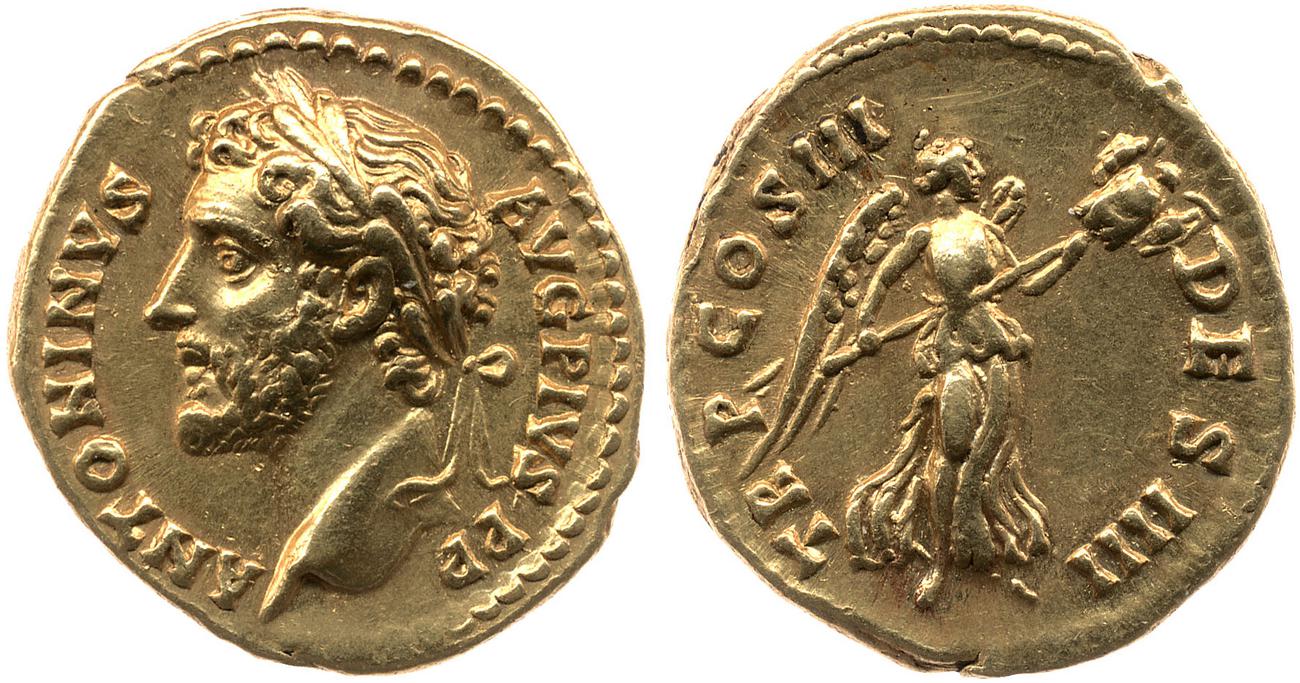 RIC III Antoninus Pius 121B, аверс, bm