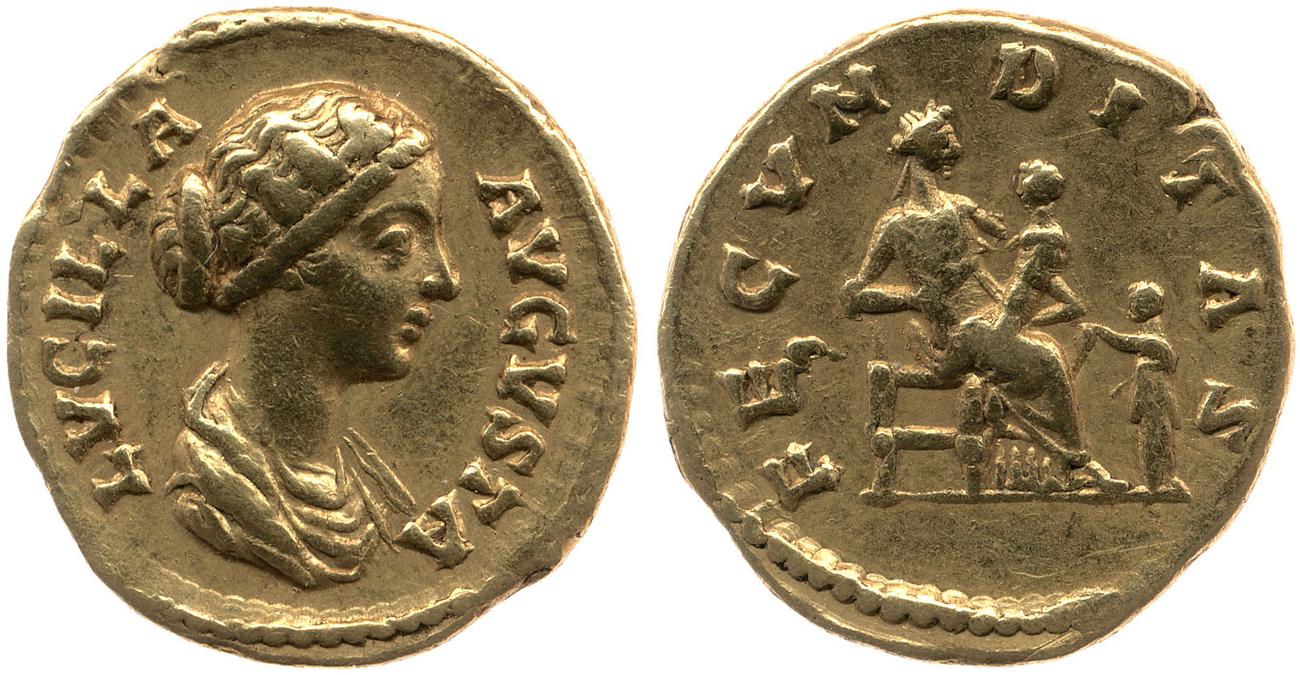 аверс RIC III Marcus Aurelius 764
