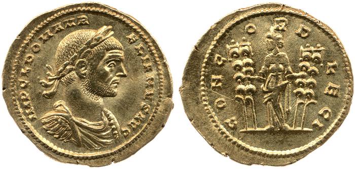 реверс RIC V Aurelian 10