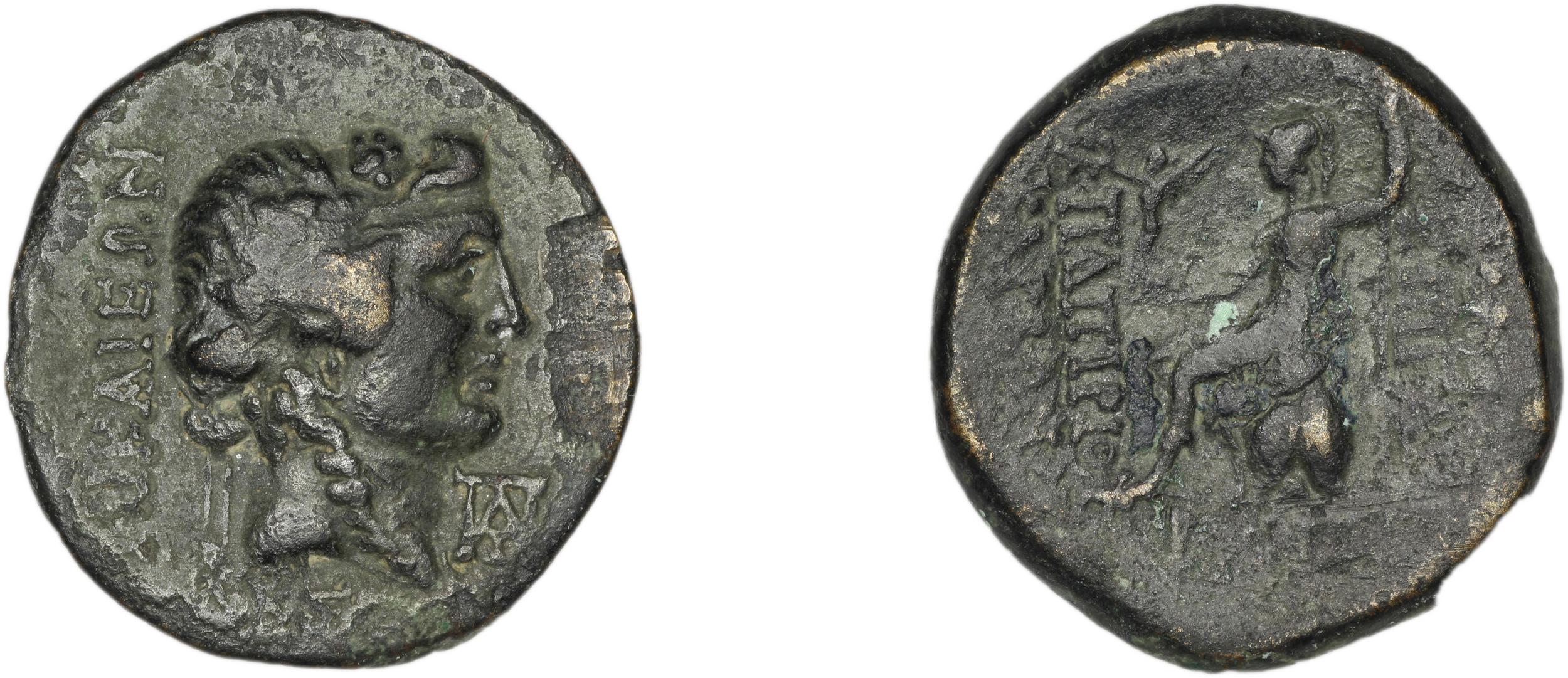 C. Papirius Carbo Nicaea Waddington 1910 5-7, аверс, bm