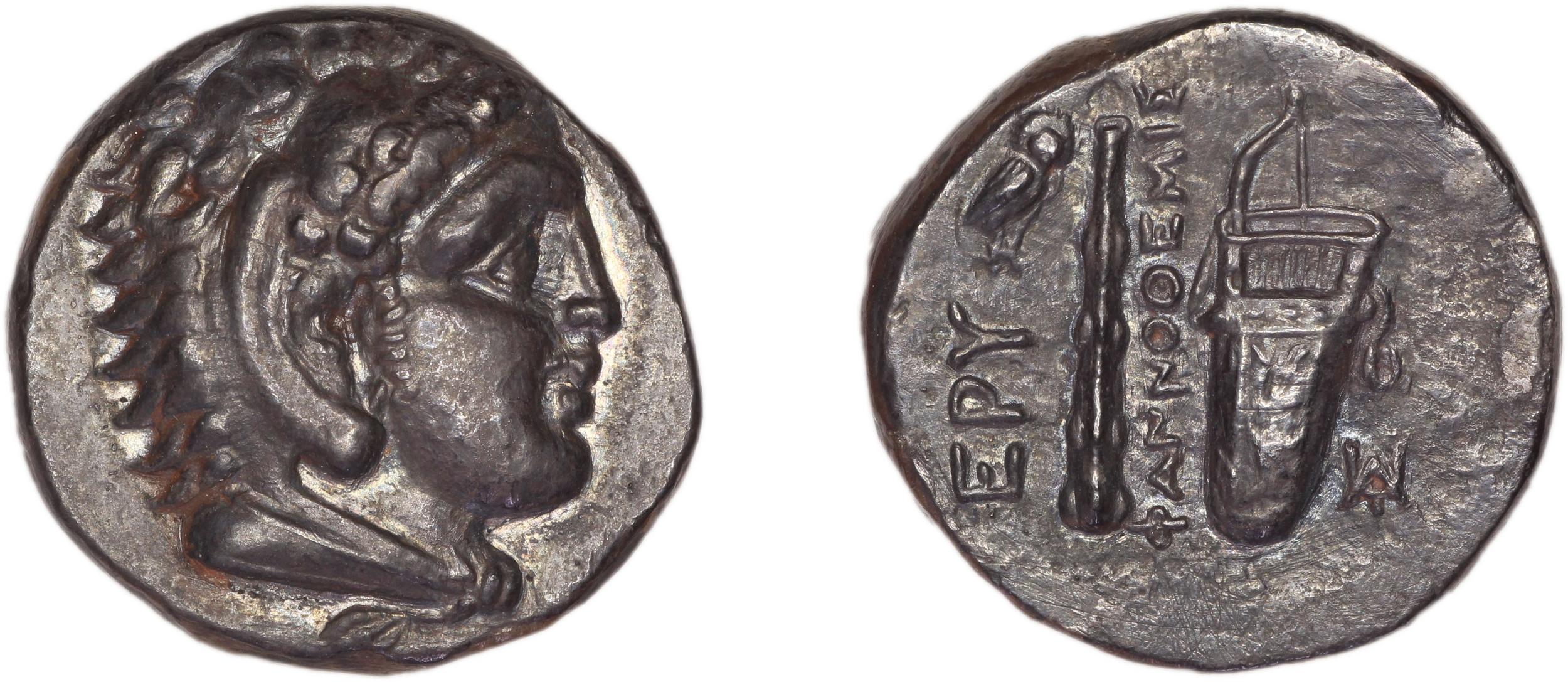 Erythrae Kinns 1980 Period II.2, AR 1, аверс, bm