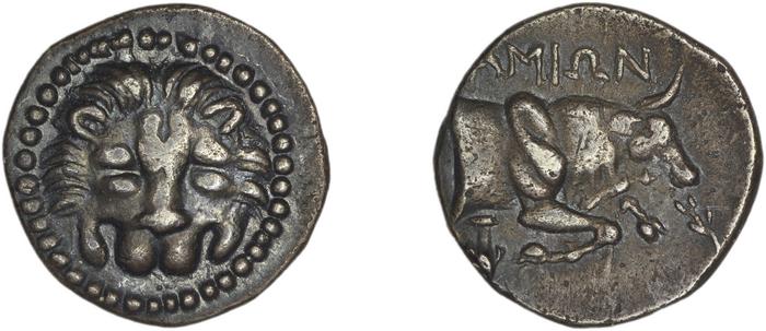 Samos Barron 1966 Ptolemaic octobols, реверс, bm