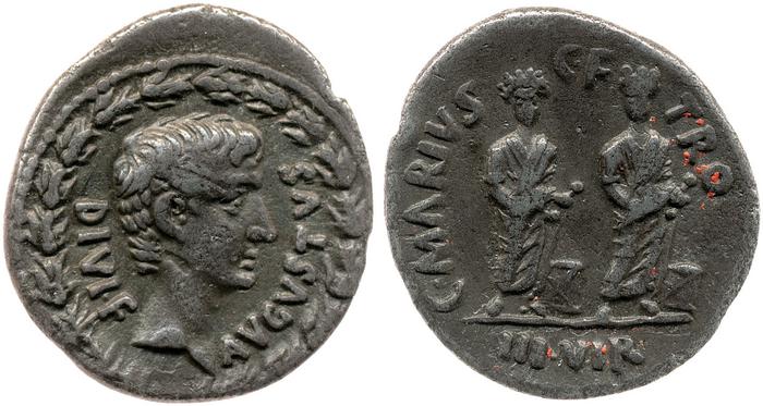 реверс RIC I (second edition) Augustus 400