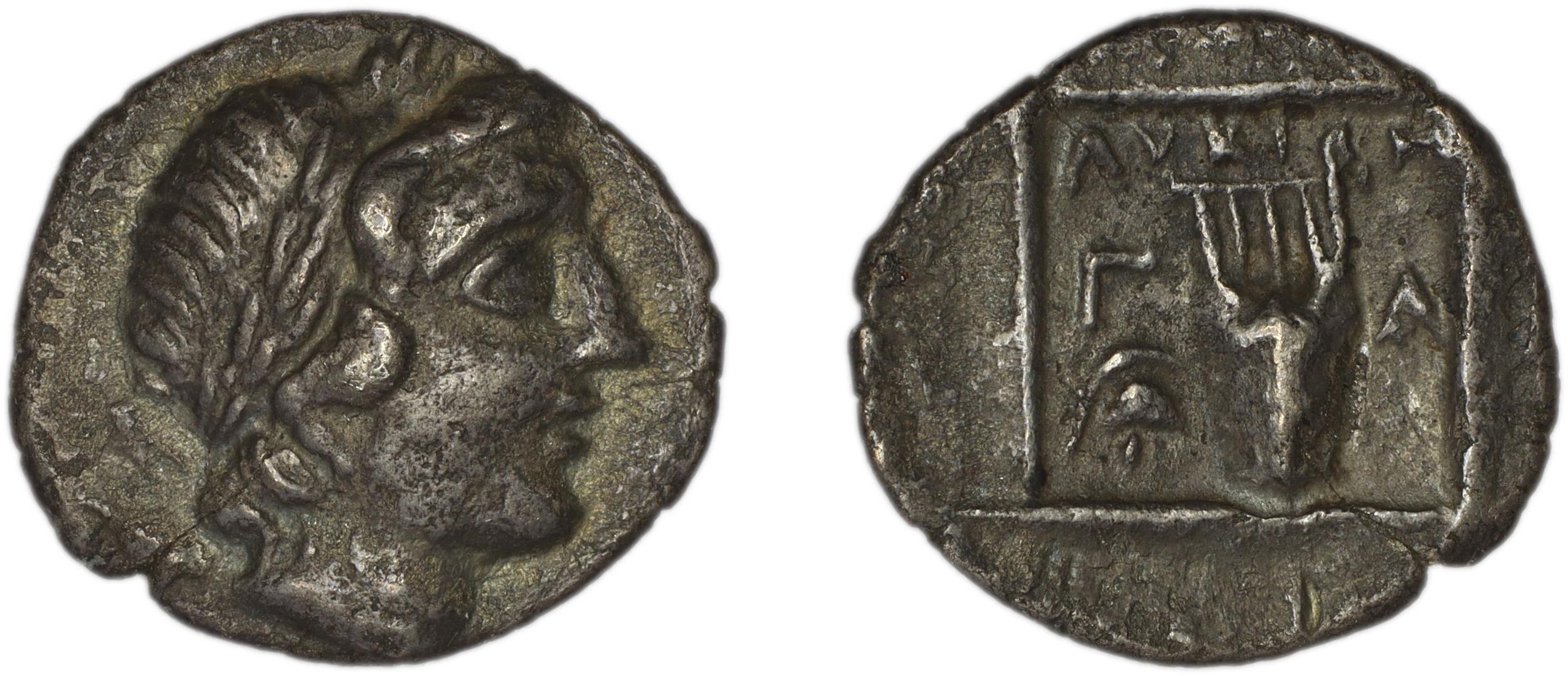аверс Lycian League Gagae Troxell 1982 2.39