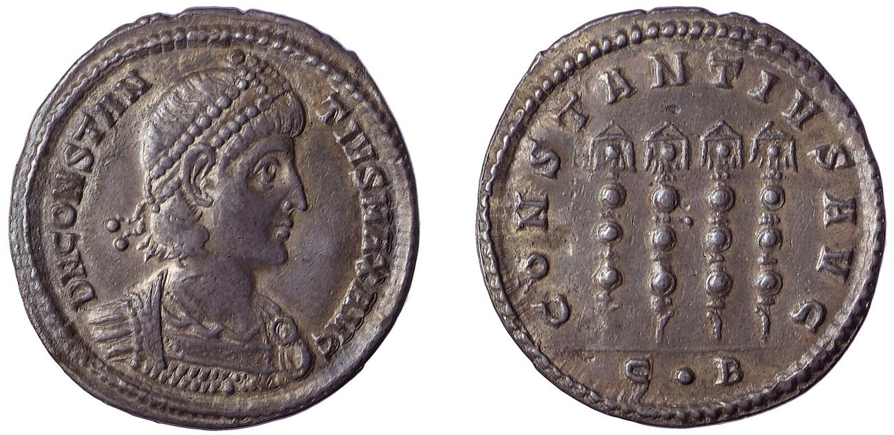 RIC VII Constantinople 131, аверс, bm