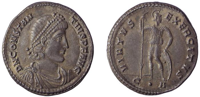 RIC VII Constantinople 100, реверс, bm
