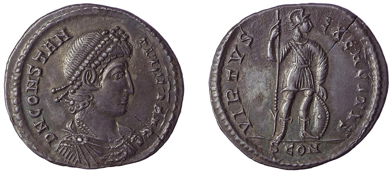 RIC VIII Arelate 250, аверс, bm