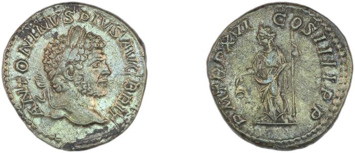 реверс RIC IV Caracalla 209A