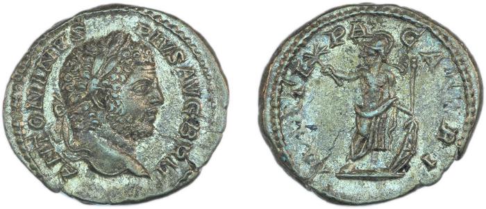 RIC IV Caracalla 222, реверс, bm