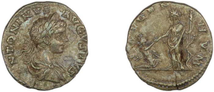 RIC IV Caracalla 350, реверс, bm