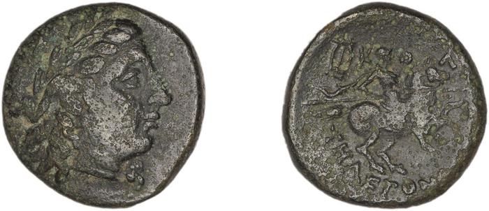 Colophon Kinns 1980 Period II, AE 14, реверс, bm
