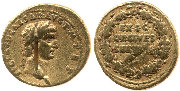 RIC I (second edition) Claudius 5, реверс, bm