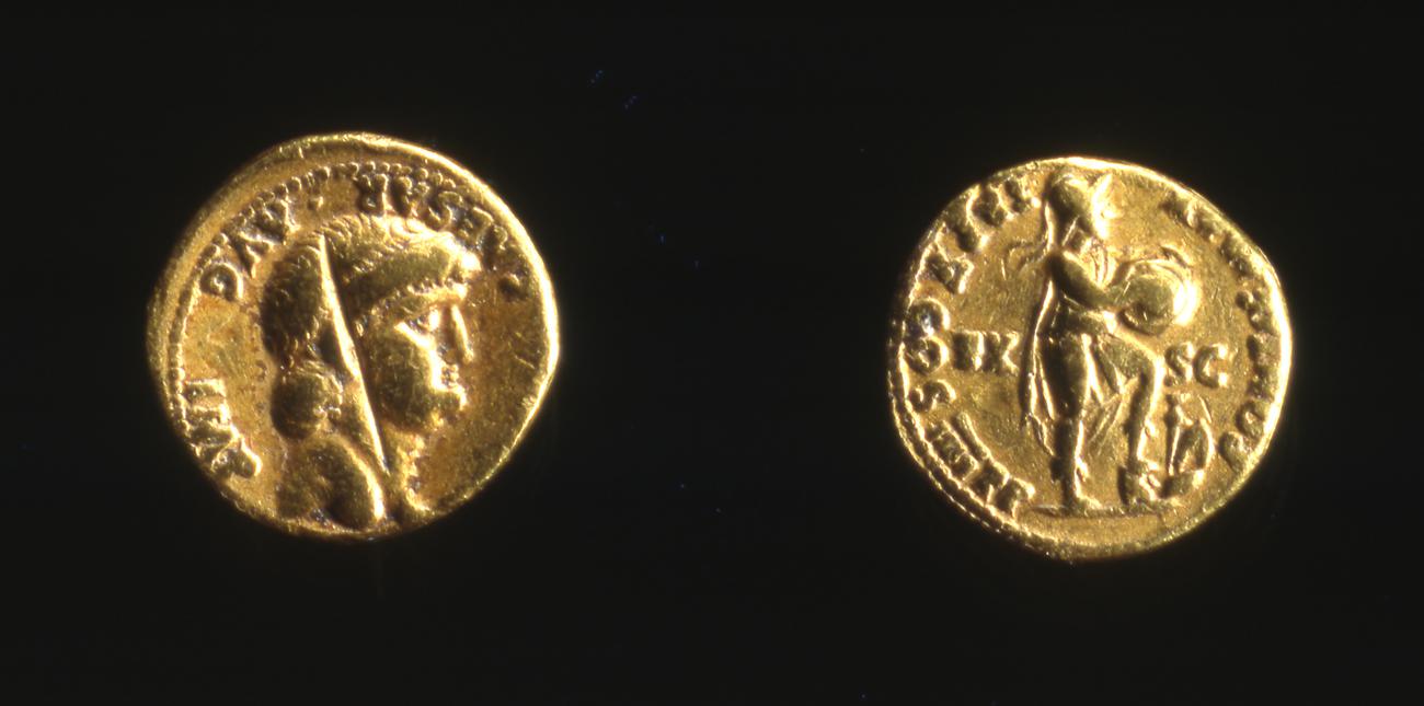 RIC I (second edition) Nero 42, аверс, bm