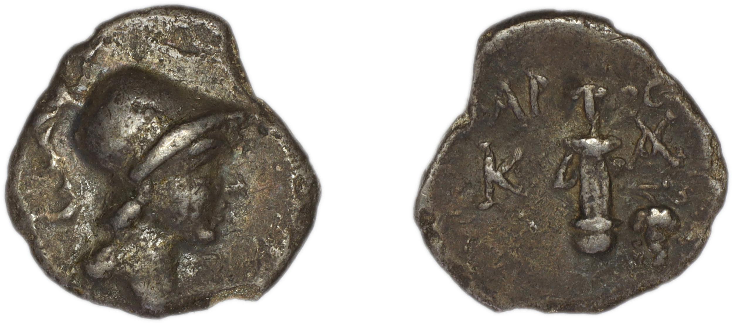 Caunus Ashton 1999 p. 142-5, 1-93, аверс, bm