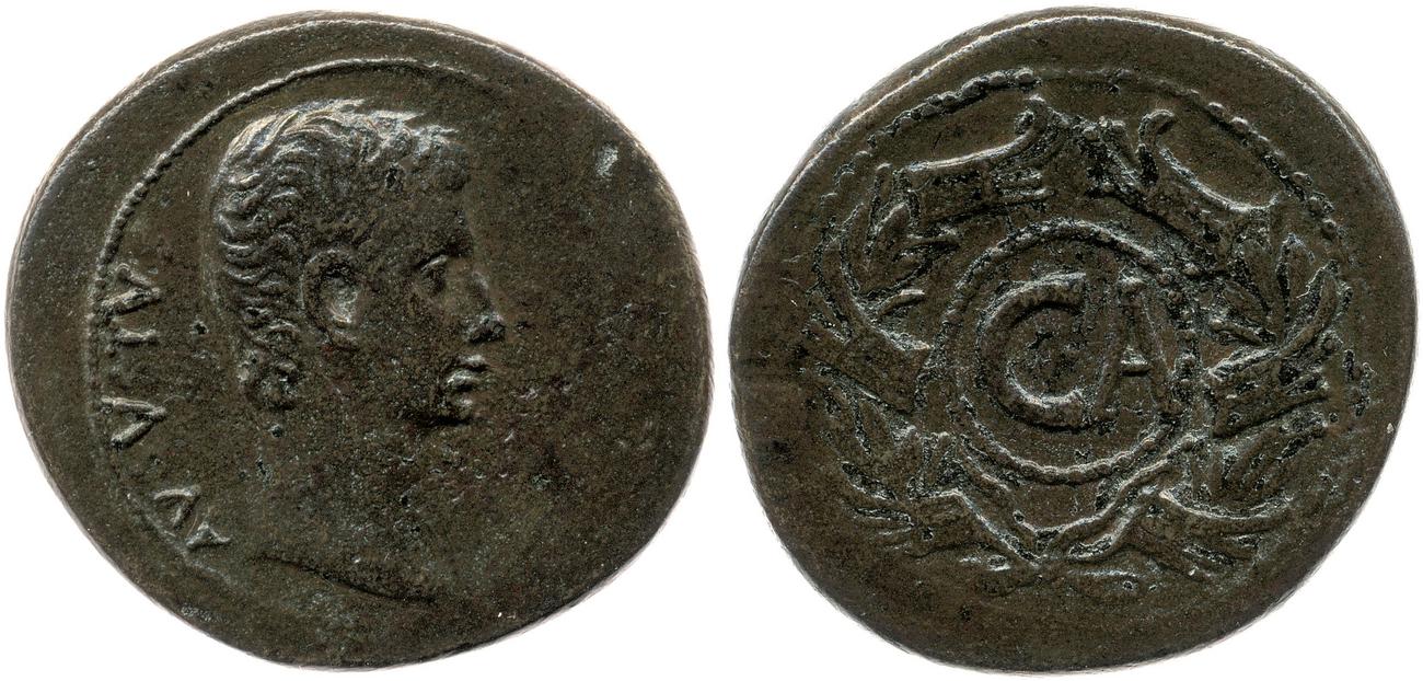 RIC I (second edition) Augustus 502, аверс, bm