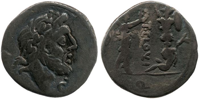 RRC 332/1c, реверс, bm