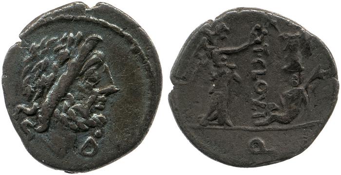 RRC 332/1c, реверс, bm